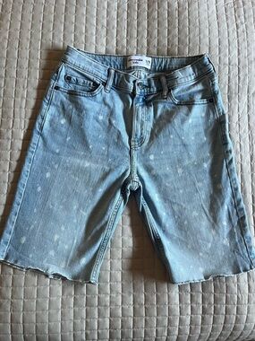 Abercrombie & Fitch A&F 90s Boyfriend Short Light Rinse Denim Jorts Jean XS